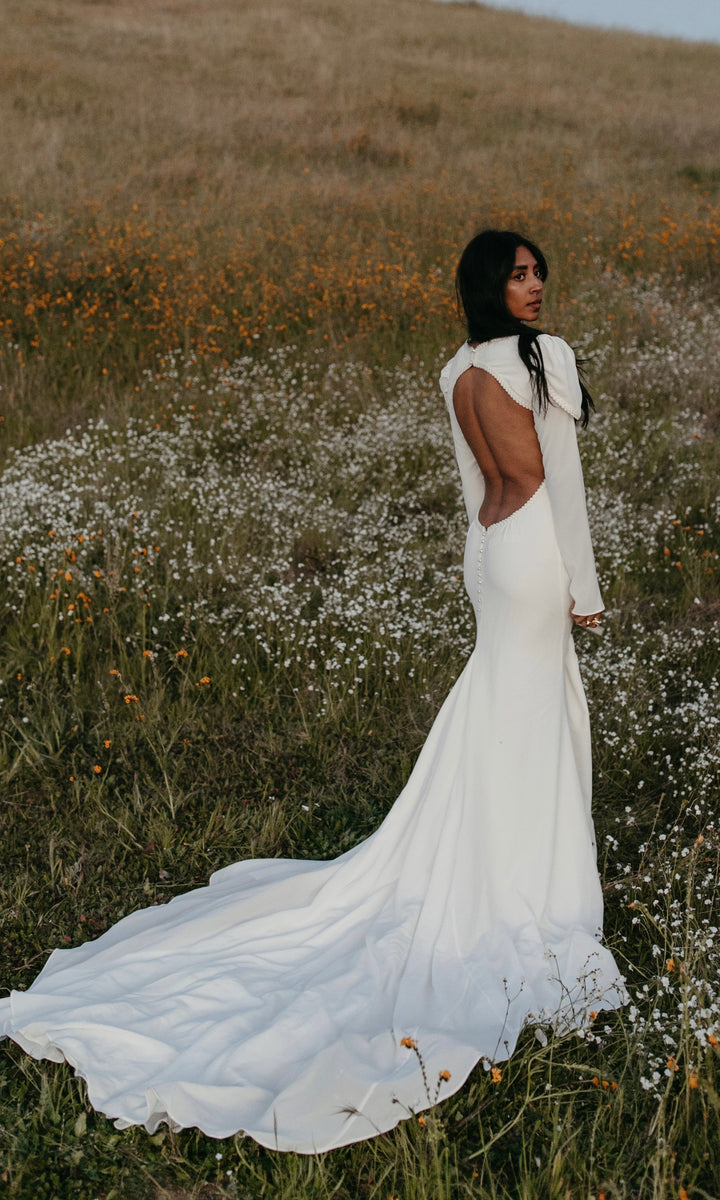 navy blue dress for baby girl Backless Wedding Dress | Low Back Wedding Dresses