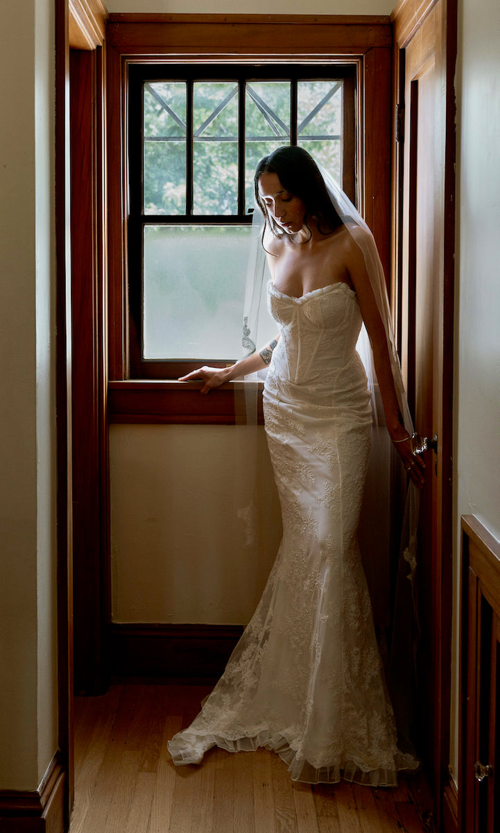 chinese dress ladies Parker- French Lace Corset Gown