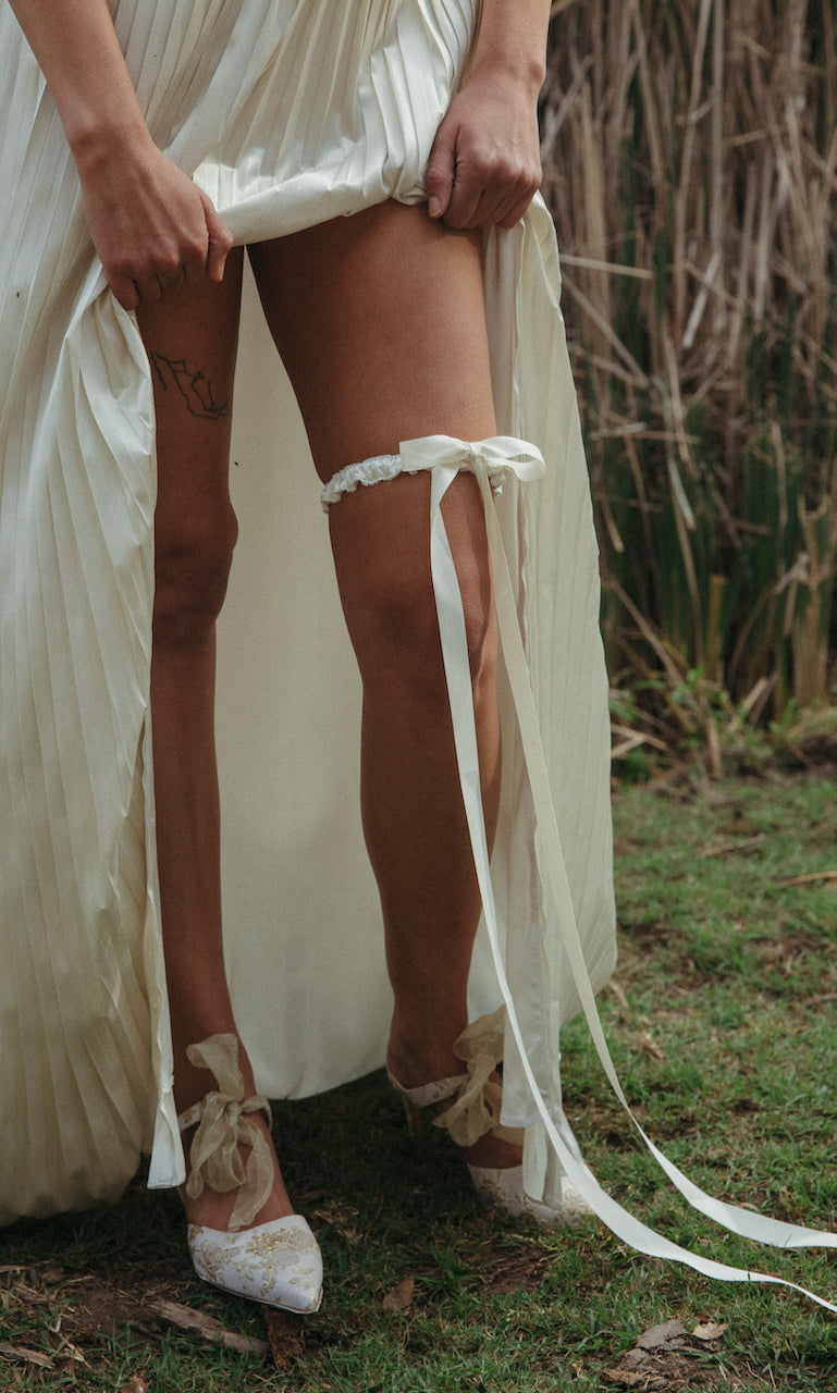 Silk Ribbon Garter